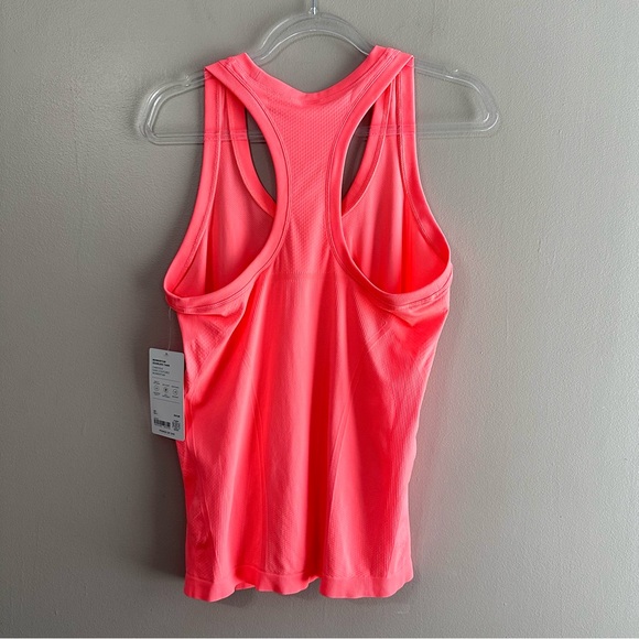 Athleta Neon Orange Momentum Seamless Tank Top Womens Large NWT Athletic Workout - Picture 2 of 6
